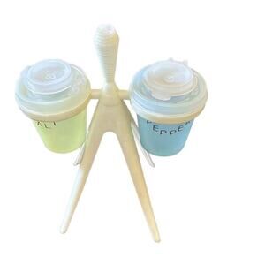 Vintage Tupperware Midget-Atomic Salt-Pepper Shakers